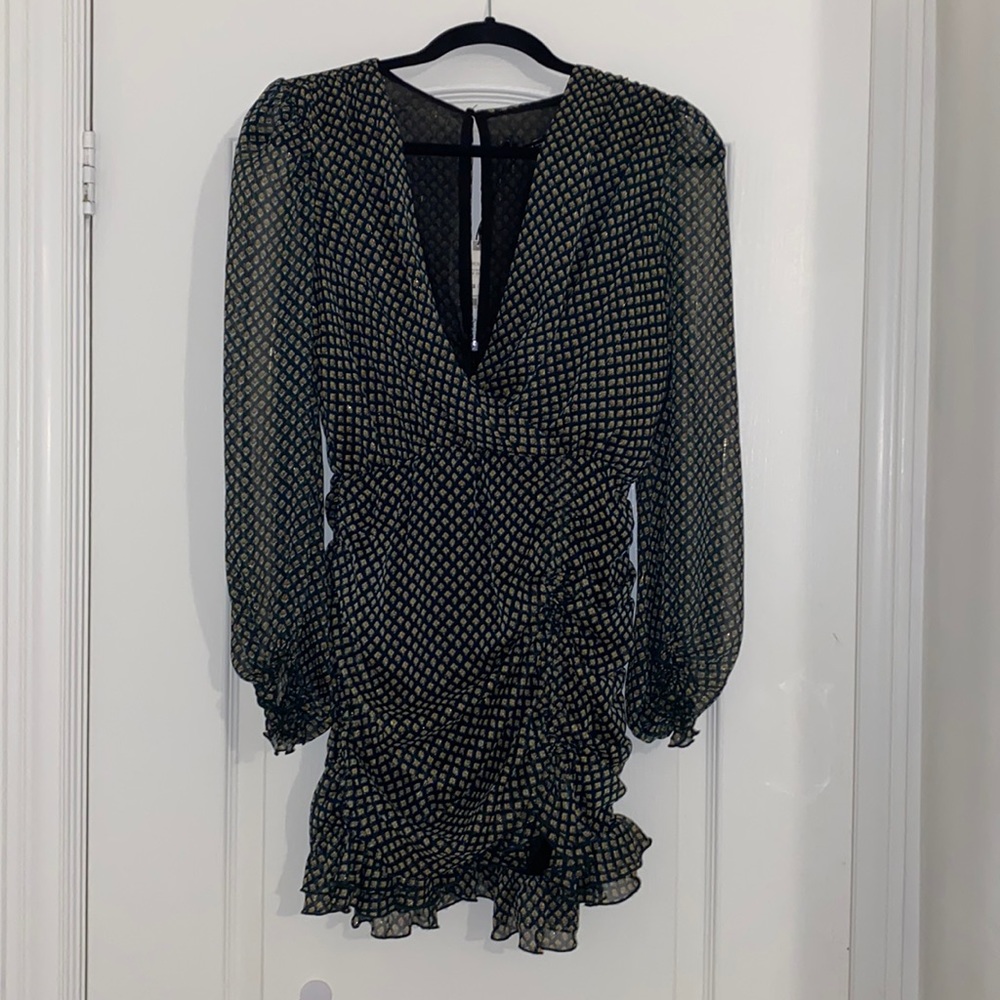 Zara green mini dress